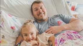 4-year-old born with kidney disease receives life-saving transplant from her father