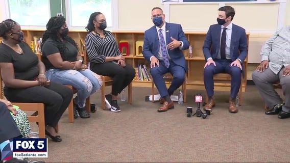 Biden’s education secretary visits DeKalb public school to see COVID-19 prevention measures