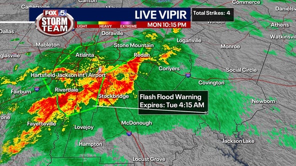 Flash Flood Warnings impacting metro Atlanta