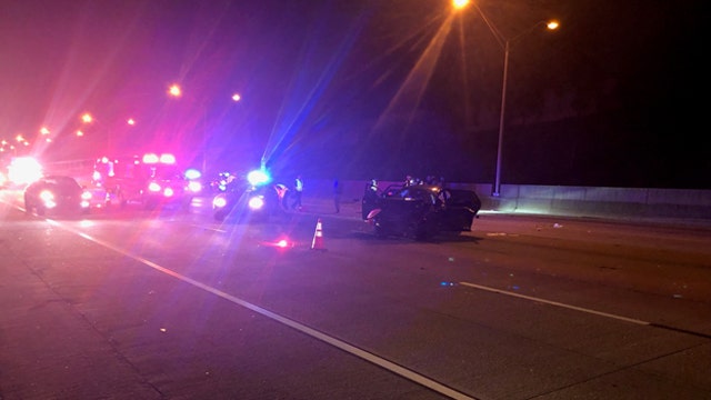 Driver shot on Downtown Connector before crashing on I-20, police say