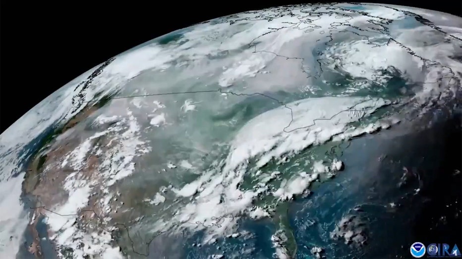 Wildfire smoke from space