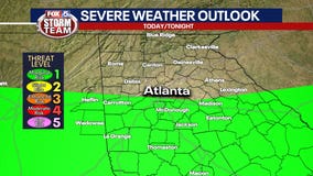 Severe weather possible south of I-20 on Sunday afternoon, evening