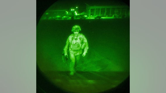 Who is the last U.S. soldier to leave Afghanistan?