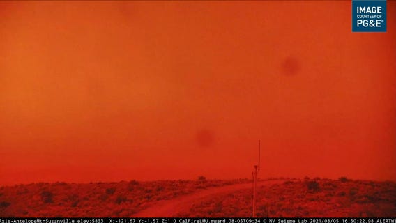 Orange skies blanket California again due to wildfires
