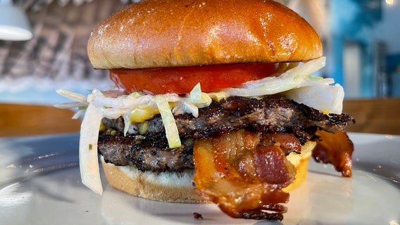 Atlanta restaurant's Tower of Power Burger is worth the mess