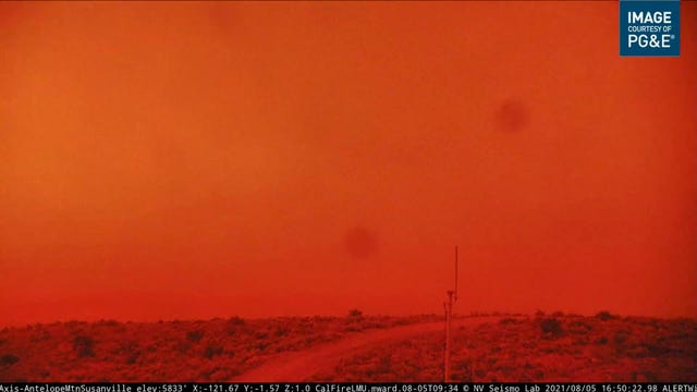 Orange skies blanket California again due to wildfires