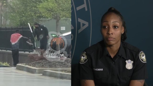 'I just want to help': Atlanta officer seen in viral video giving shoes to homeless man tells her story