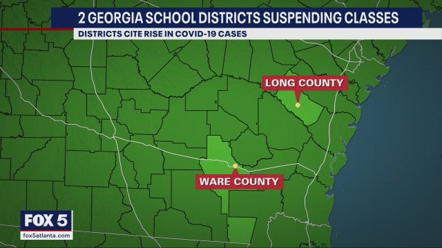 Two Georgia school districts suspended in-person classes