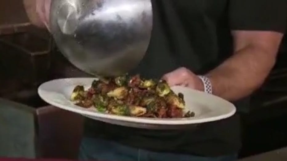 Agave Crispy Brussels & Bacon recipe