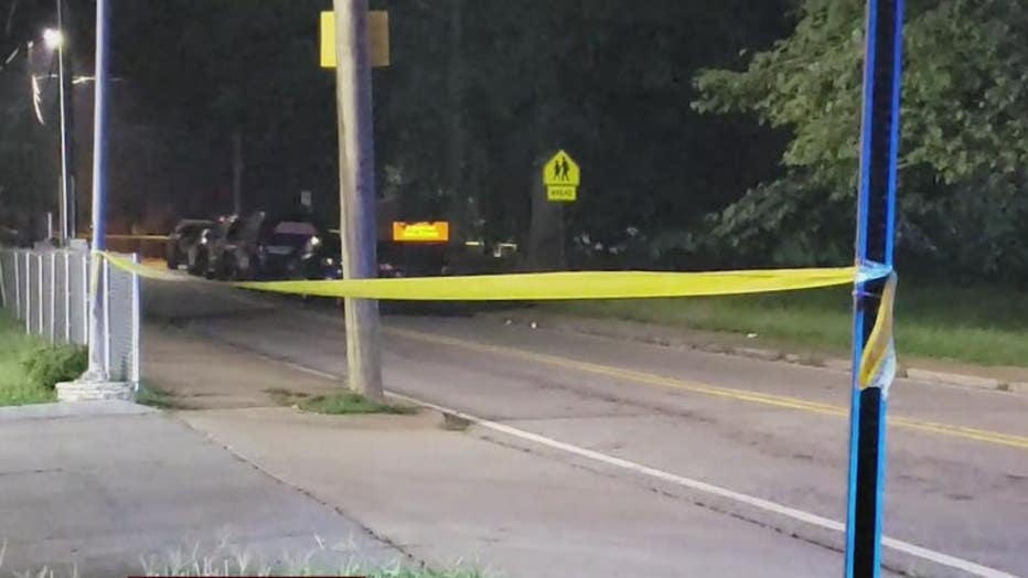 FILE - Scene taped off where body of 27-year-old Zerrick Monson was shot and killed on Old Hapeville Road.