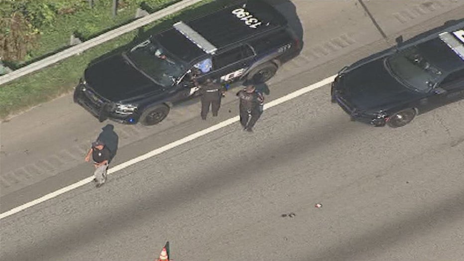Conyers police and other agencies were involved in a chase with a stolen mortuary van on I-20 W (SKY FOX 5).
