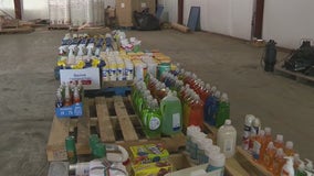 Floyd County deputies organize supplies for Hurricane Ida evacuees