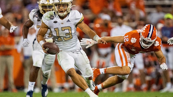 No. 6 Clemson uses goal-line stand to hold off Georgia Tech