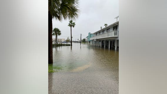 Nicholas downgraded to tropical depression, continuing to move slowly east into Louisiana