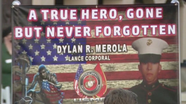 Procession held for Rancho Cucamonga Marine killed in Kabul airport attacks