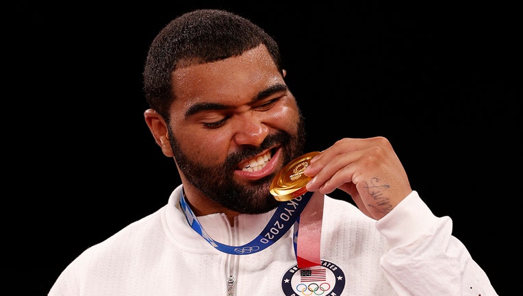 Gable Steveson gold medal GETTY