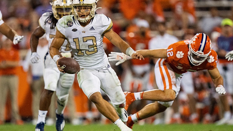Jordan Yates rushes vs. Clemson