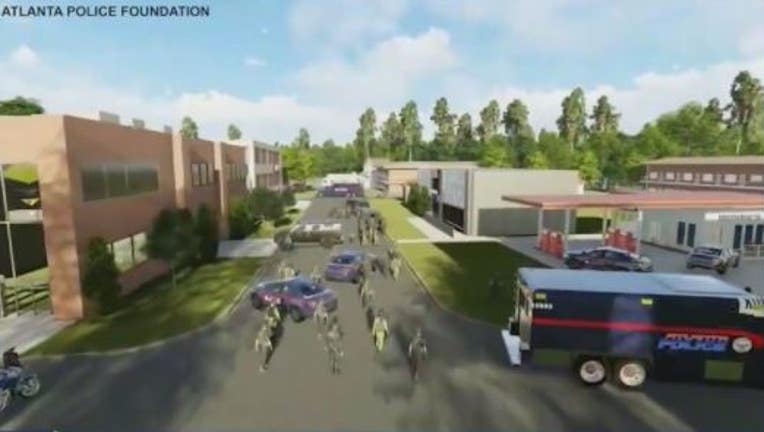 Rendering of proposed training facility for police and first responders in part of Atlanta located in DeKalb County.