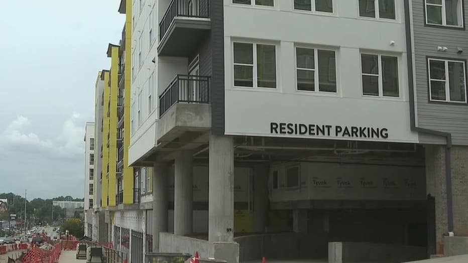 Apartment complex for students under construction