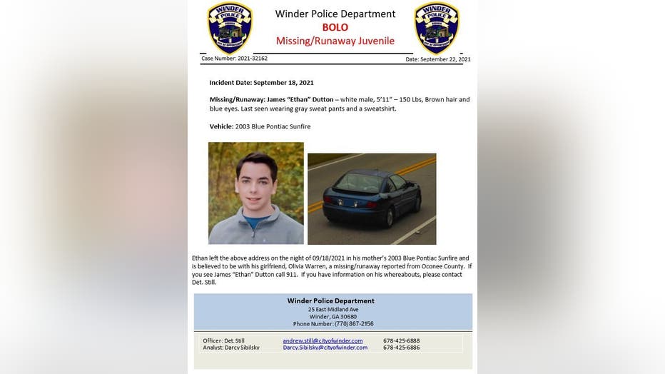 BOLO OCONEE MISSING TEENS