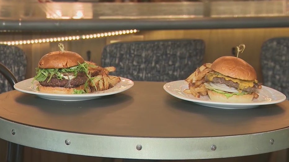 The Lamb Burger (left) and The Classic (right) from The Select in Sandy Springs.