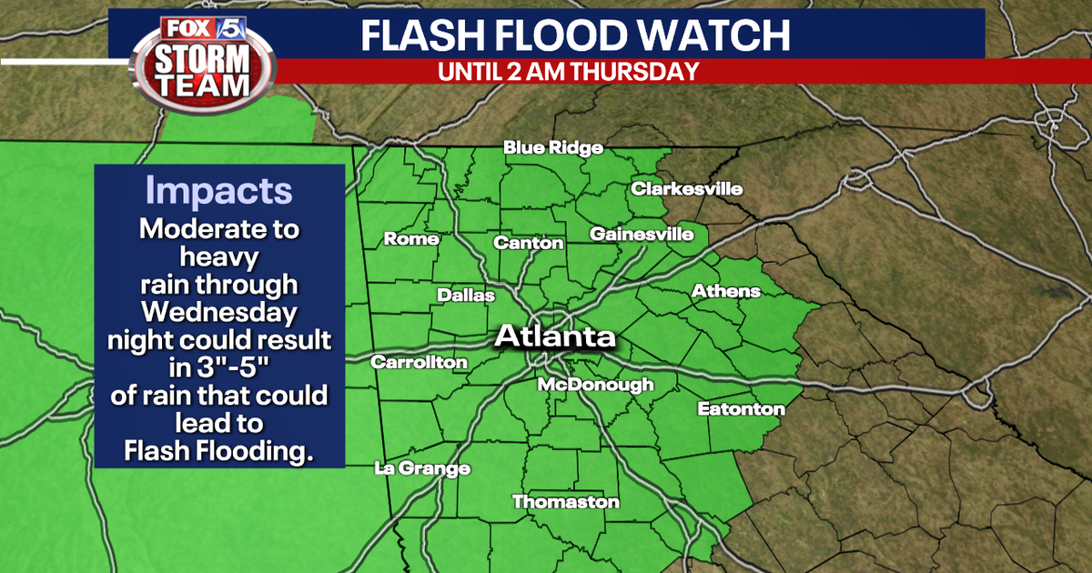 Heavy rain and threat of flash flooding this week | FOX 5 Atlanta