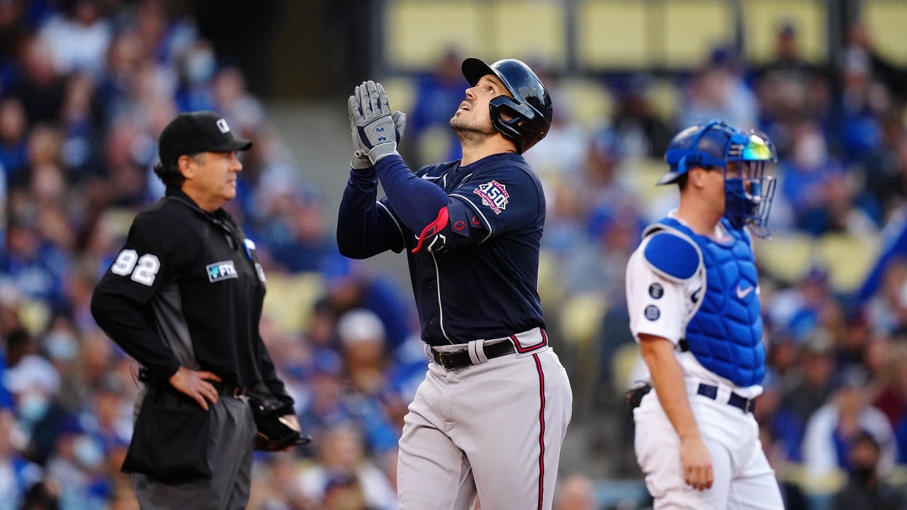 Braves beat Dodgers 92, one win away from World Series
