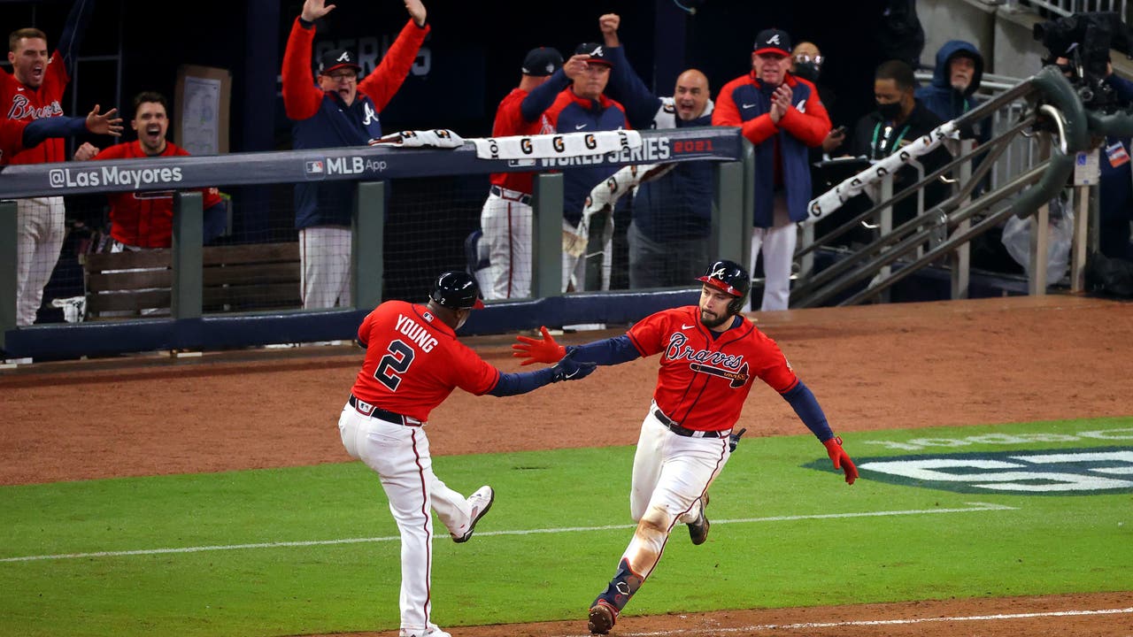 Braves' Austin Riley delivers walk-off double that breaks a Hank