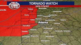 Northwest Georgia, Eastern Alabama under Tornado Watch through Wednesday evening