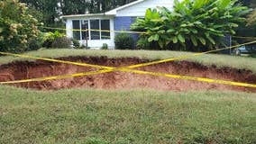 Marietta woman has second sinkhole that grows with every rainy day