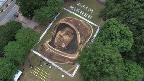 Massive Atlanta art piece depicts trailblazing astronaut