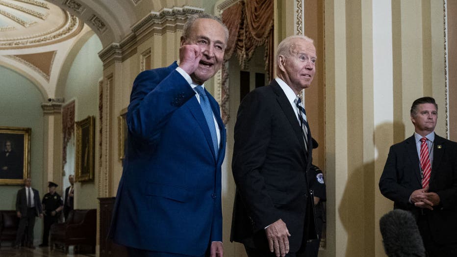 President Biden Attends Senate Democratic Caucus Lunch