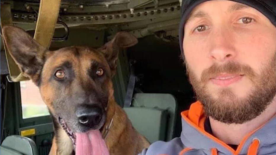 Former Forest Park Police Officer Nathan Gray and his K-9 partner Yoeri