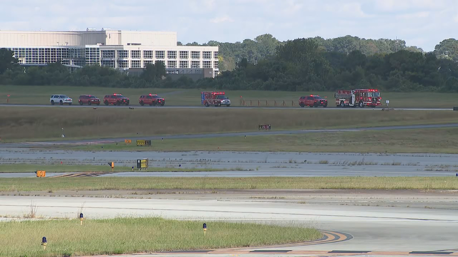 A flaming plane crash triggered a response to 2 alarms from the DeKalb Fire Department at the PDK on October 8, 2021.