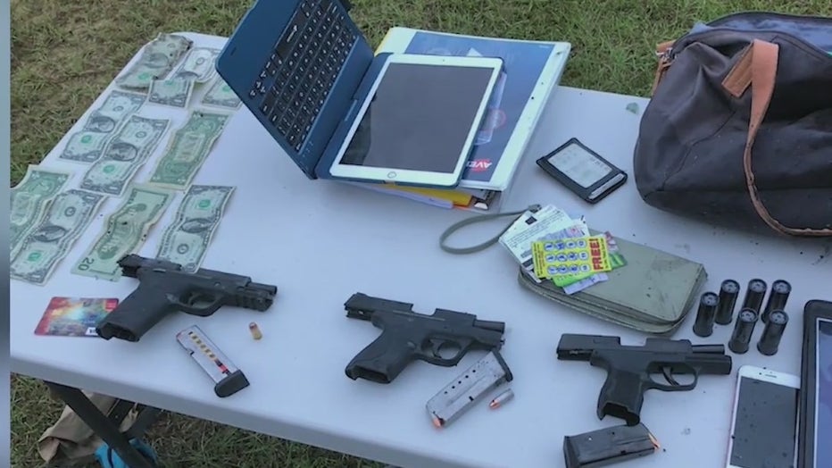 items confiscated during home invasion investigation