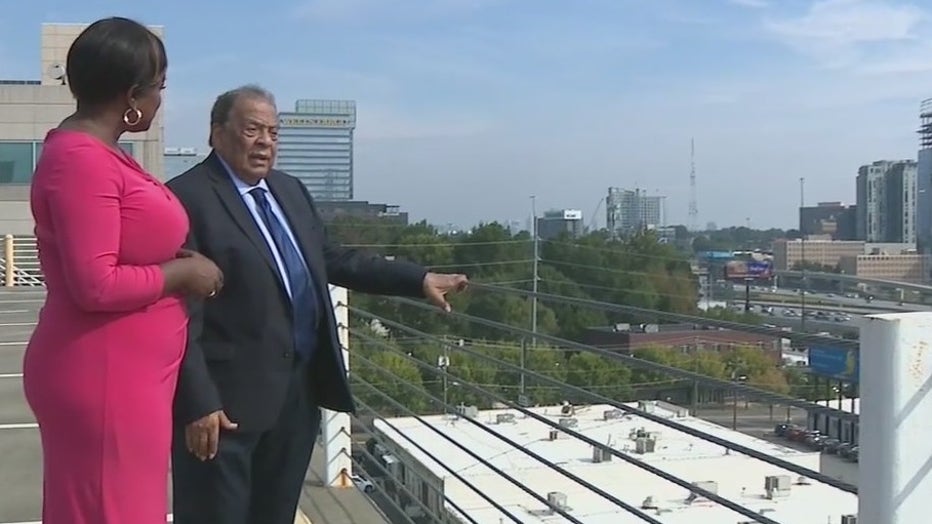 Former Atlanta Mayor and UN Ambassador Andrew Young discusses with FOX 5's Deidra Dukes on Oct. 1, 2021, about his decision to endorse endorsing Mayor Kasim Reed in the upcoming election.