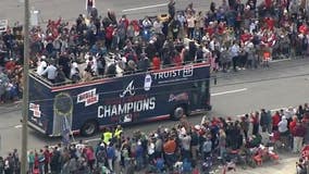 Hundreds of thousands of fans across Metro Atlanta celebrate Braves