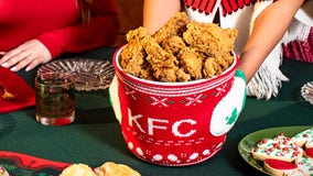 KFC creates holiday sweaters for its fried chicken buckets