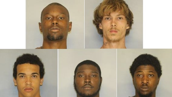 Five men sentenced for setting fire to Gainesville police vehicle