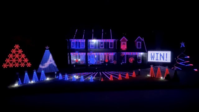 Fayetteville home lit up to celebrate Braves World Series win