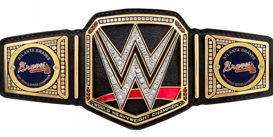 WWE sends Atlanta Braves custom title belt to celebrate World