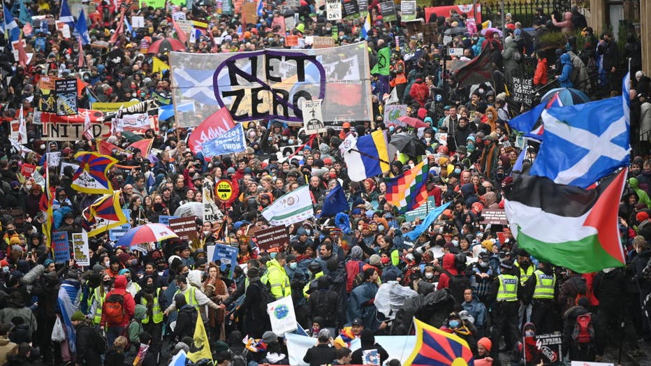 COP26 Coalition Protestors Take Part In The Global Day of Action for Climate Justice