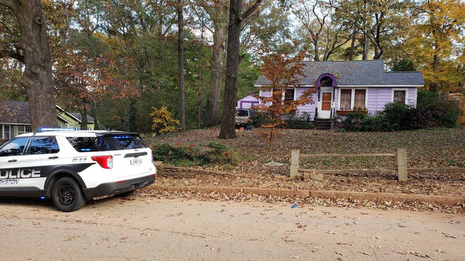 Home where missing 1-year-old Blaise Barnett was found on Rogers Street in Clarkston (FOX 5 Atlanta).