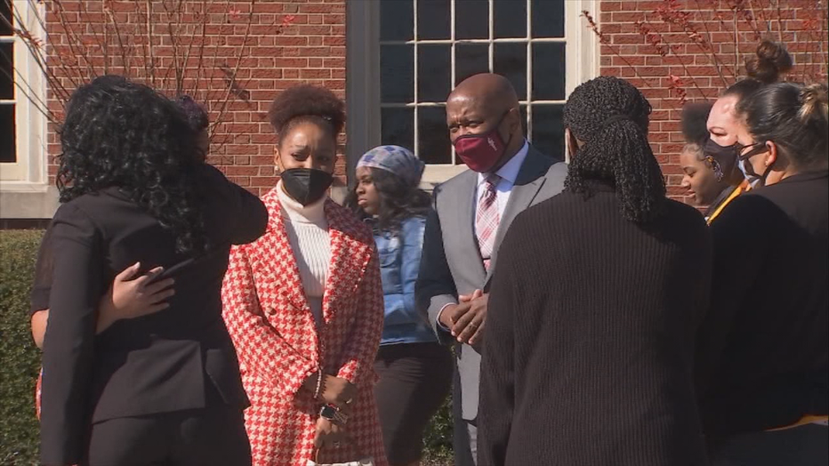 Friends and family of 16-year-old Timothy Barnes Jr., gathered for his funeral at Norcross First United Methodist Church on Nov. 13, 2021.