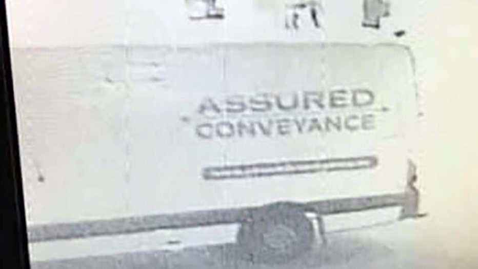 Investigators are searching for this van that was stolen from the scene of a murder at Coweta County gas station on Nov. 12, 2021.