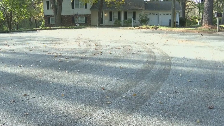 A woman is recovering after a car hit the curb and struck her along Buttercup Trail in the Brandywine subdivision in Gwinnett County.