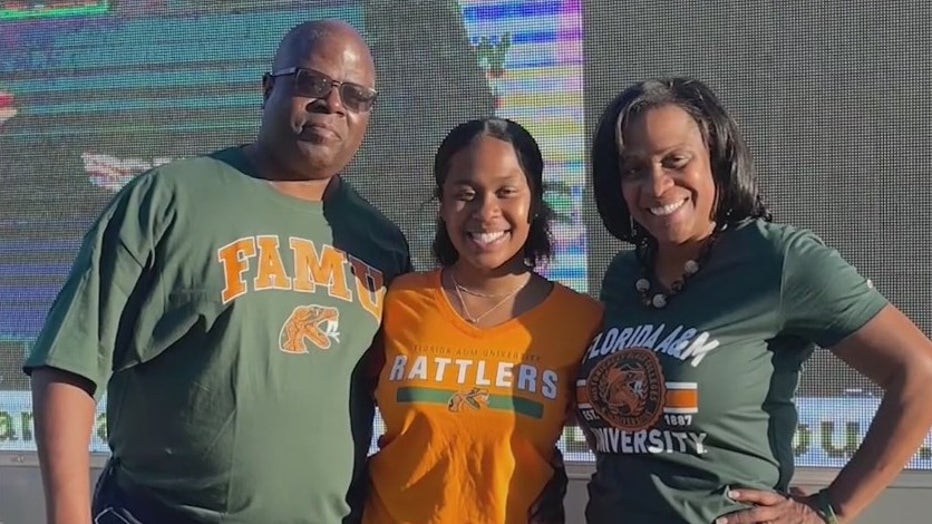 Aungelique's younger daughter Maesa at FAMU.