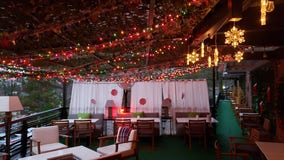 Italian restaurant takes Christmas up on the rooftop