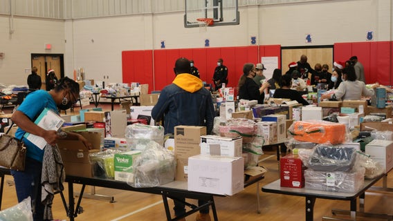 Clayton County schools provides gifts for families