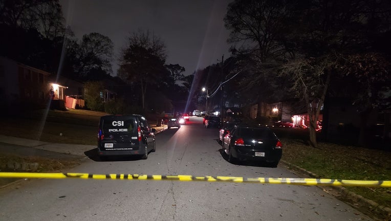 Clayton County police investigate a deadly shooting involving a teen at a home in the 6000 block of Westbury Road in Riverdale on Dec. 9, 2021.